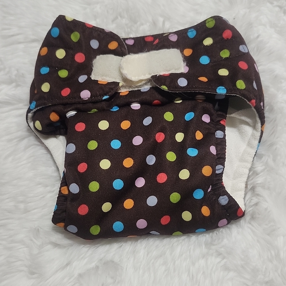 Colorful Polka Dot Cloth Diaper